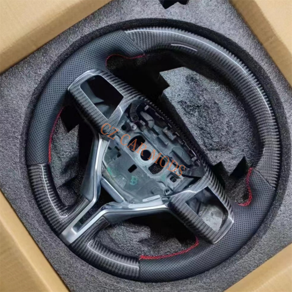 Customized Carbon Fiber Steering Wheel Auto Accessory Original Steering Wheel For Maserati Ghibli Quattroporte Levante 2014 2015 2016 2017 2018 2019 2020 2021 2022 2023 Remanufactured