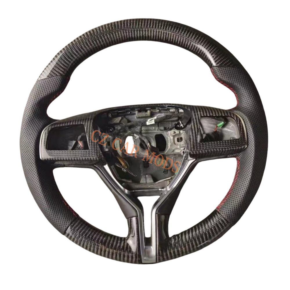 Custom Carbon Fiber Steering Wheel Auto Accessory Original Steering Wheel Re-manufactured For Maserati Ghibli Quattroporte Levante 2014 2015 2016 2017 2018 2019 2020 2021 2022 2023
