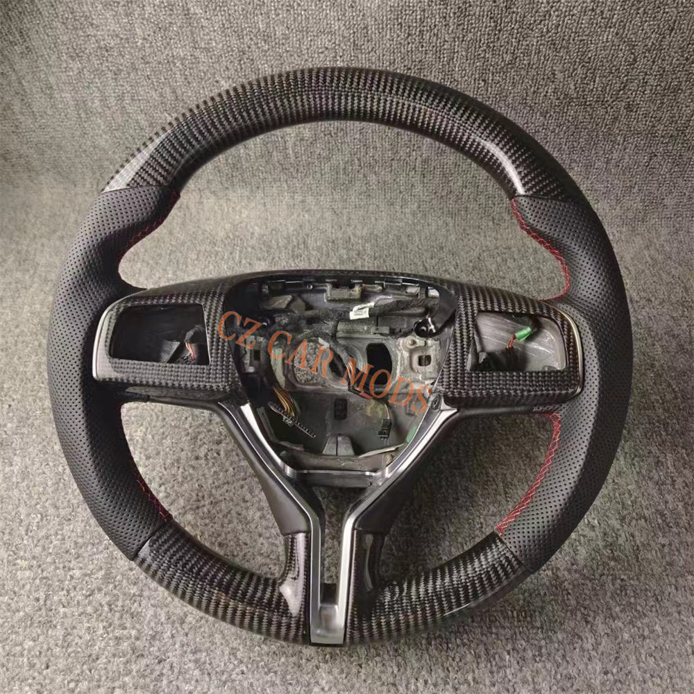 Custom Carbon Fiber Steering Wheel Auto Accessory Original Steering Wheel Re-manufactured For Maserati Ghibli Quattroporte Levante 2014 2015 2016 2017 2018 2019 2020 2021 2022 2023
