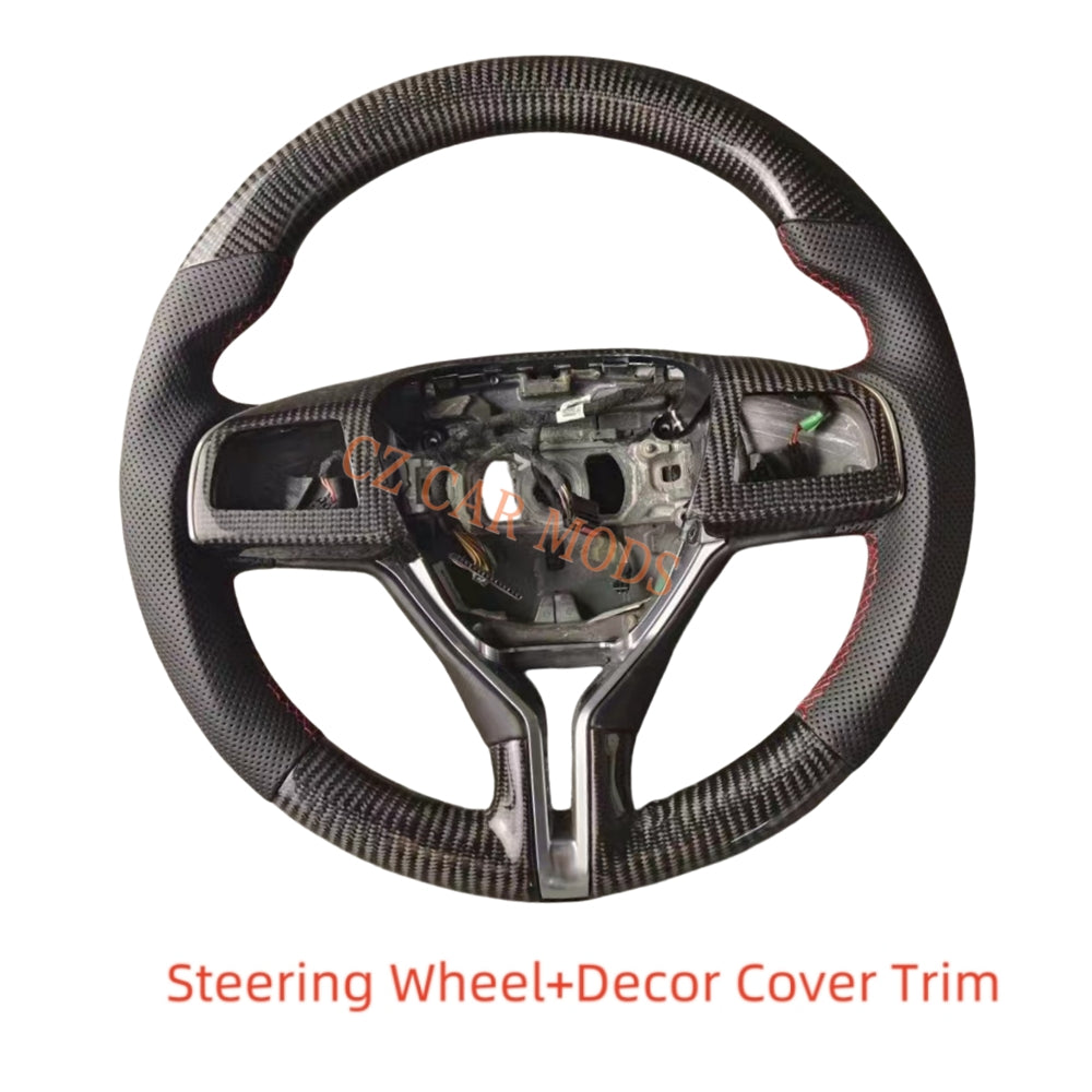 Custom Carbon Fiber Steering Wheel Auto Accessory Original Steering Wheel Re-manufactured For Maserati Ghibli Quattroporte Levante 2014 2015 2016 2017 2018 2019 2020 2021 2022 2023