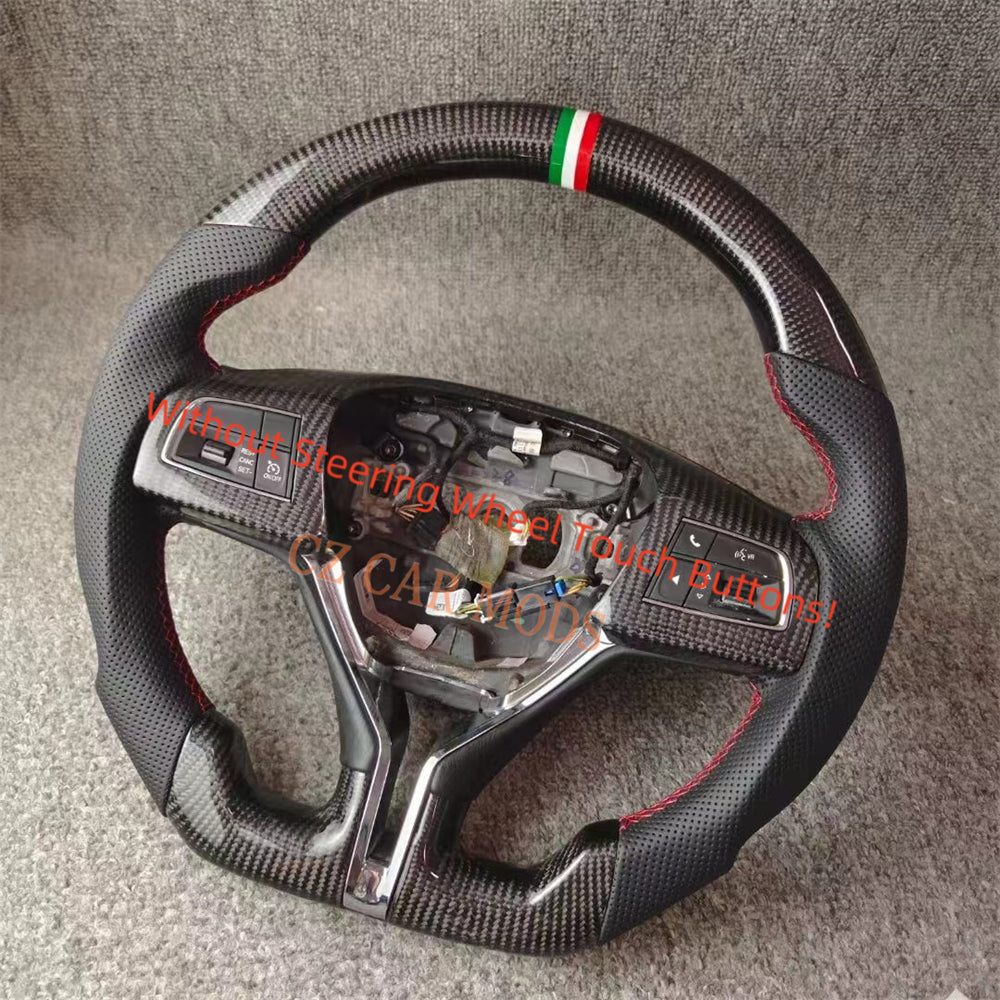 Custom Carbon Fiber Steering Wheel Auto Accessory Original Steering Wheel For 2014 2015 2016 2017 2018 2019 2020 2021 2022 2023 Maserati Ghibli Quattroporte Levante