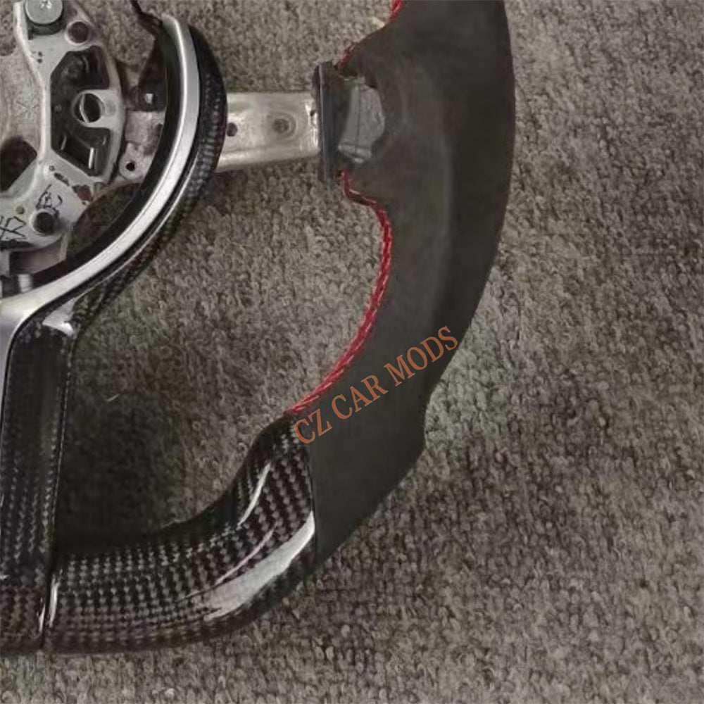 Customized Alcantara Carbon Fiber Steering Wheel Auto Accessory Re-manufactured For BMW M Sport M3 F30 F80 F82 2014 2015 2016 2017 2018 2019 2020