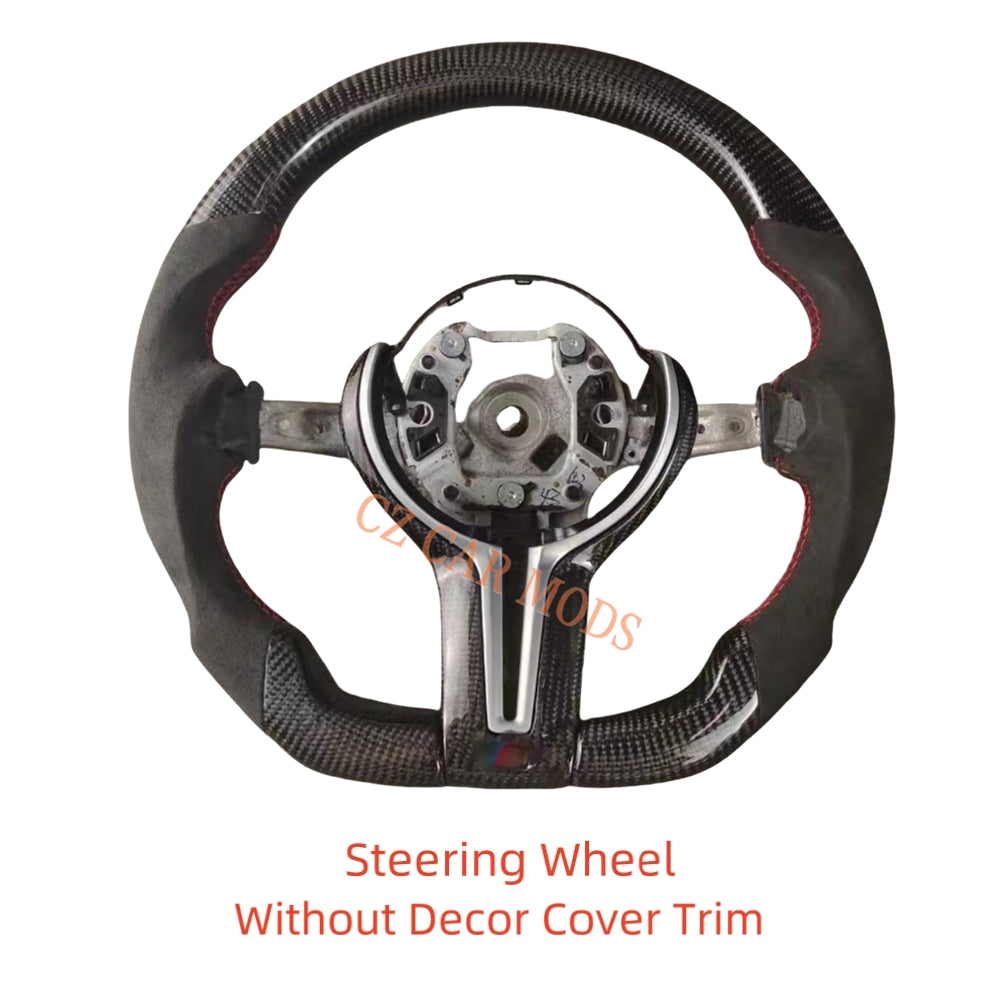 Customized Alcantara Carbon Fiber Steering Wheel Auto Accessory Re-manufactured For BMW M Sport M3 F30 F80 F82 2014 2015 2016 2017 2018 2019 2020