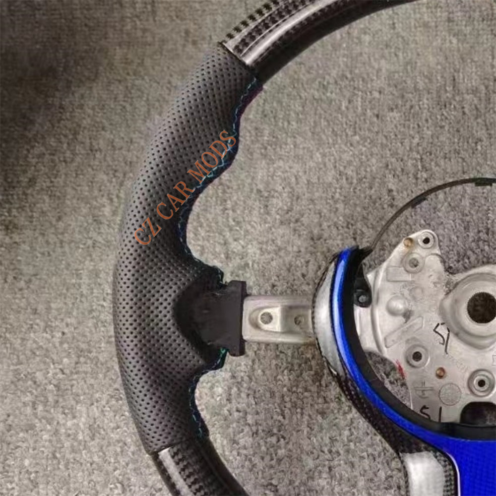 Customized Carbon Fiber Steering Wheel Perforated Leather For BMW M Sport M3 F30 F80 F82 2014 2015 2016 2017 2018 2019 2020 Auto Accessory Re-manufactured