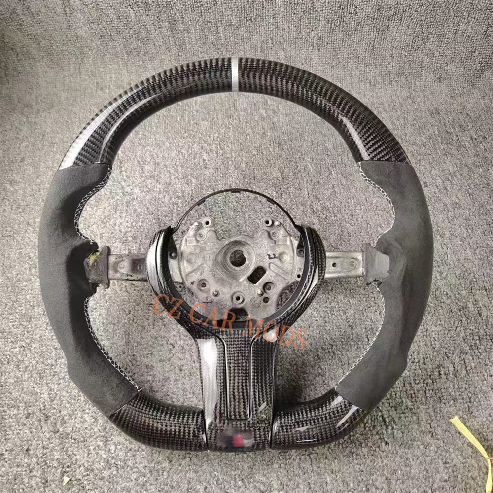 Customized Carbon Fiber Steering Wheel Alcantara For BMW M Sport M3 F30 F80 F82 2014 2015 2016 2017 2018 2019 2020 Auto Accessory Re-manufactured