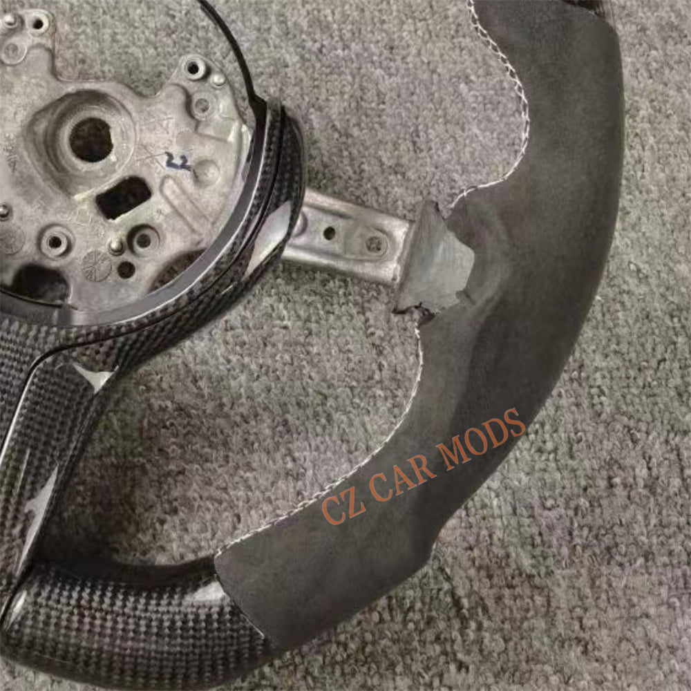 Customized Carbon Fiber Steering Wheel Alcantara For BMW M Sport M3 F30 F80 F82 2014 2015 2016 2017 2018 2019 2020 Auto Accessory Re-manufactured