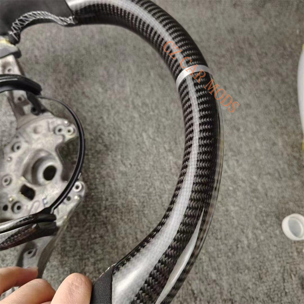 Customized Carbon Fiber Steering Wheel Alcantara For BMW M Sport M3 F30 F80 F82 2014 2015 2016 2017 2018 2019 2020 Auto Accessory Re-manufactured