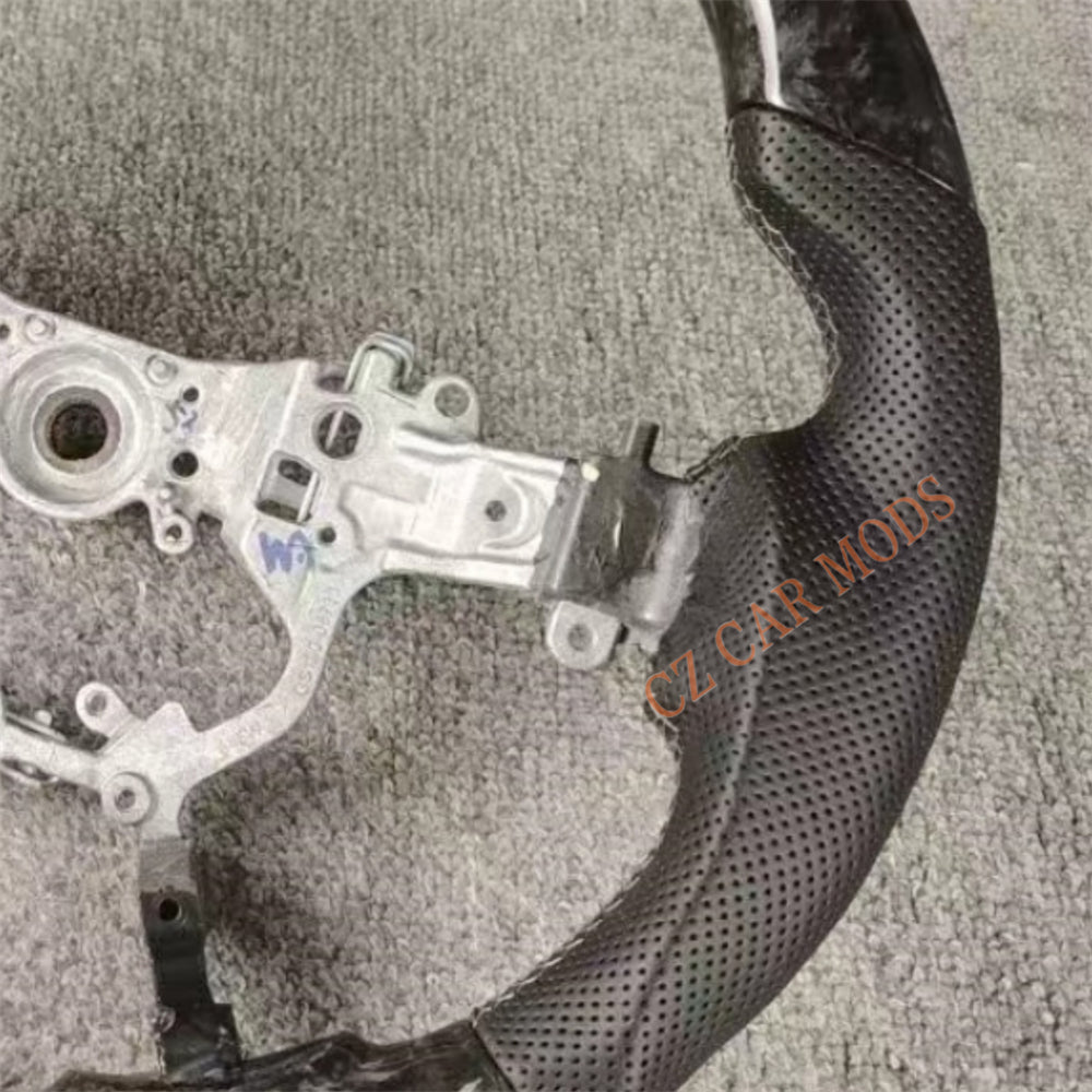 Customized Brand New Forged Carbon Fiber Steering Wheel Auto Accessory Steering Wheel Grey Strip For Toyota Alphard 2015 2016 2017 2018 2019 2020 2021 2022