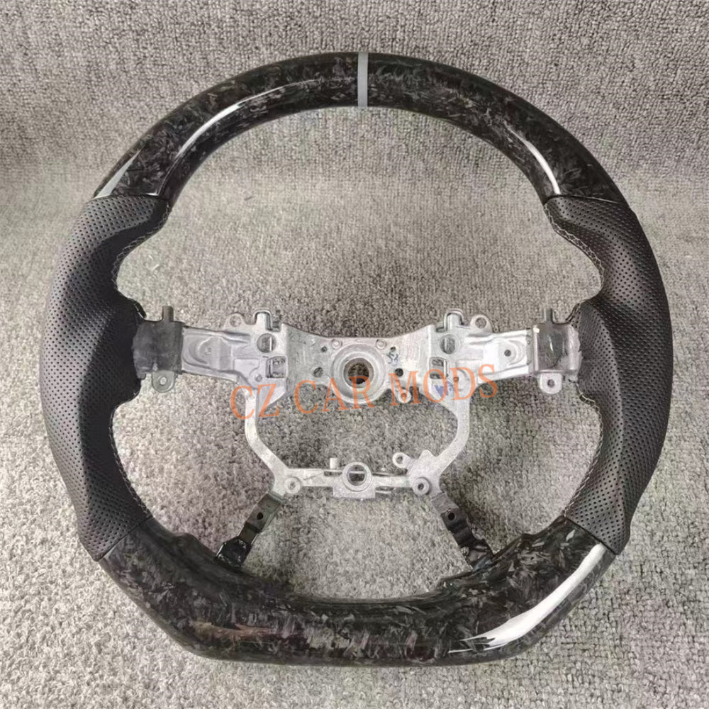 Customized Brand New Forged Carbon Fiber Steering Wheel Auto Accessory Steering Wheel Grey Strip For Toyota Alphard 2015 2016 2017 2018 2019 2020 2021 2022