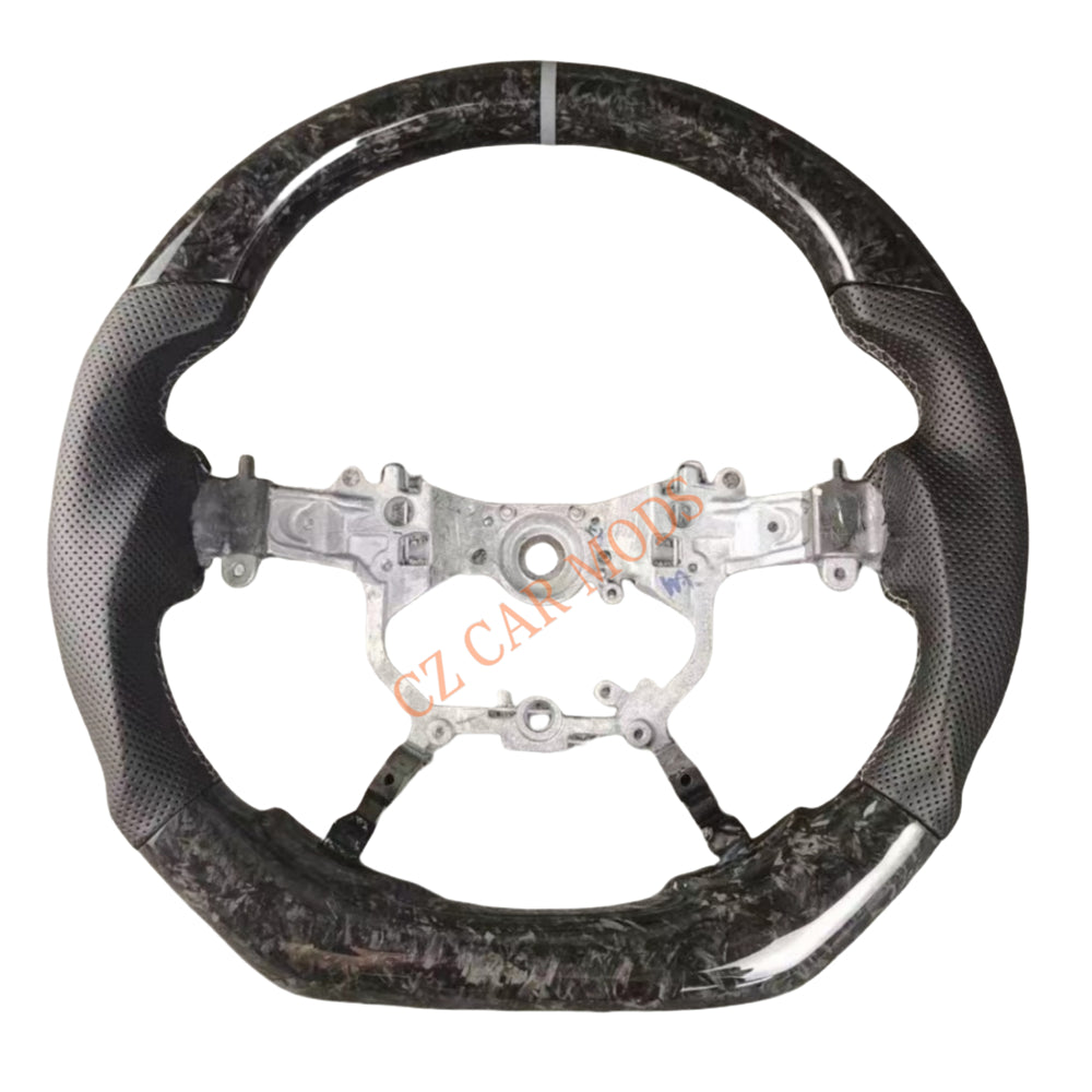 Customized Brand New Forged Carbon Fiber Steering Wheel Auto Accessory Steering Wheel Grey Strip For Toyota Alphard 2015 2016 2017 2018 2019 2020 2021 2022