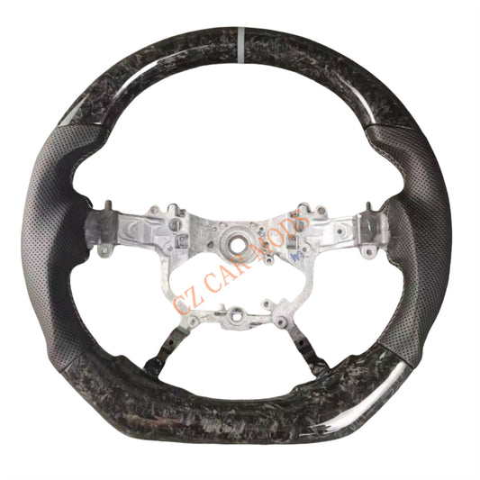 Customized Brand New Forged Carbon Fiber Steering Wheel Auto Accessory Steering Wheel Grey Strip For Toyota Alphard 2015 2016 2017 2018 2019 2020 2021 2022