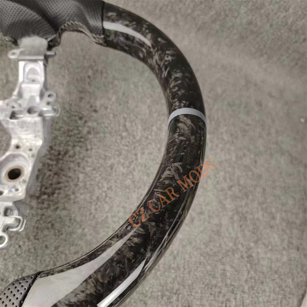 Customized Brand New Forged Carbon Fiber Steering Wheel Auto Accessory Steering Wheel Grey Strip For Toyota Alphard 2015 2016 2017 2018 2019 2020 2021 2022
