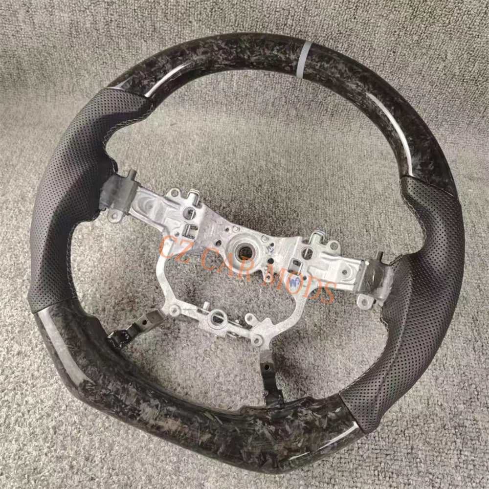 Customized Brand New Forged Carbon Fiber Steering Wheel Auto Accessory Steering Wheel Grey Strip For Toyota Alphard 2015 2016 2017 2018 2019 2020 2021 2022