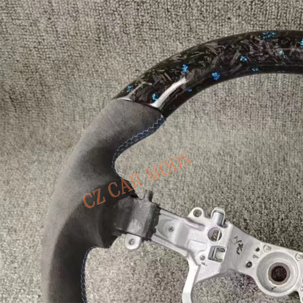 Customized Brand New Forged Carbon Fiber Steering Wheel Auto Accessory Steering Wheel Alcantara For Toyota Alphard 2015 2016 2017 2018 2019 2020 2021 2022