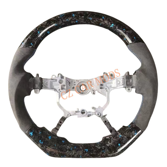 Customized Brand New Forged Carbon Fiber Steering Wheel Auto Accessory Steering Wheel Alcantara For Toyota Alphard 2015 2016 2017 2018 2019 2020 2021 2022