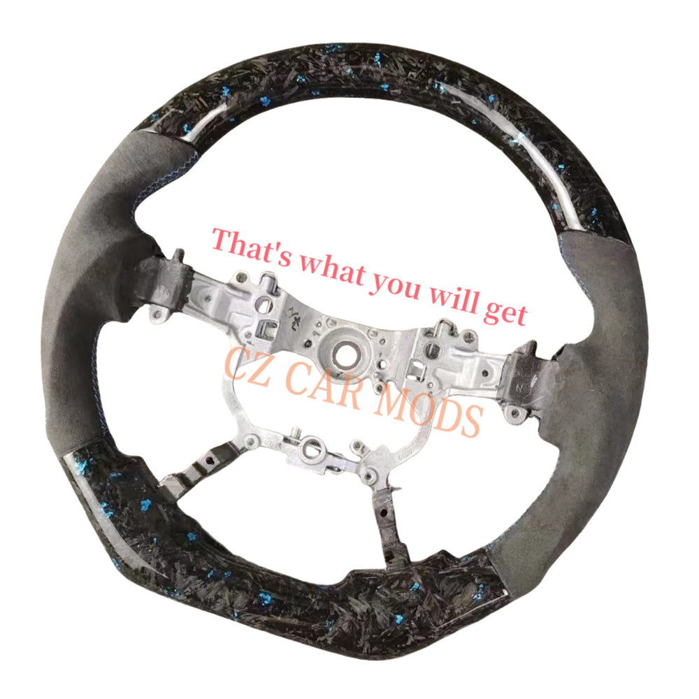 Customized Brand New Forged Carbon Fiber Steering Wheel Auto Accessory Steering Wheel Alcantara For Toyota Alphard 2015 2016 2017 2018 2019 2020 2021 2022