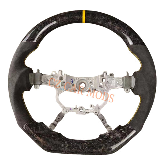 Customized Brand New Forged Carbon Fiber Steering Wheel Auto Accessory Steering Wheel Yellow Strip For Toyota Alphard 2015 2016 2017 2018 2019 2020 2021 2022