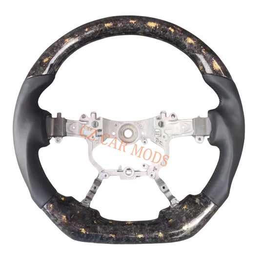 Customized Brand New Leather Forged Carbon Fiber Steering Wheel Auto Accessory Steering Wheel Fit For Toyota Alphard 2015 2016 2017 2018 2019 2020 2021 2022