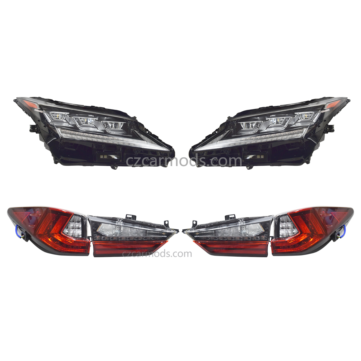 Triple Beam LED Headlight Tail Lights kits for 2016 2017 2018 2019 LEXUS RX RX350 RX450h Car Headlights Taillights Replacement