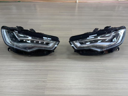 Pair LED Headlights For 2012 2013 2014 2015 AUDI A6 xenon to led Car Headlight Replacement Modification