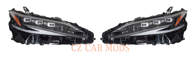 Triple Beam LED headlights grille For 2018 2019 2020 2021 2022 2023 2024 2025 LEXUS ES Car Replacement