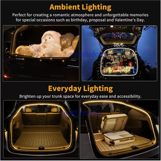 Car Trunk Atmosphere Lamp Strip Light Trunk Brighten LED Strip Ambient Light FOR Cars Automotive supplies