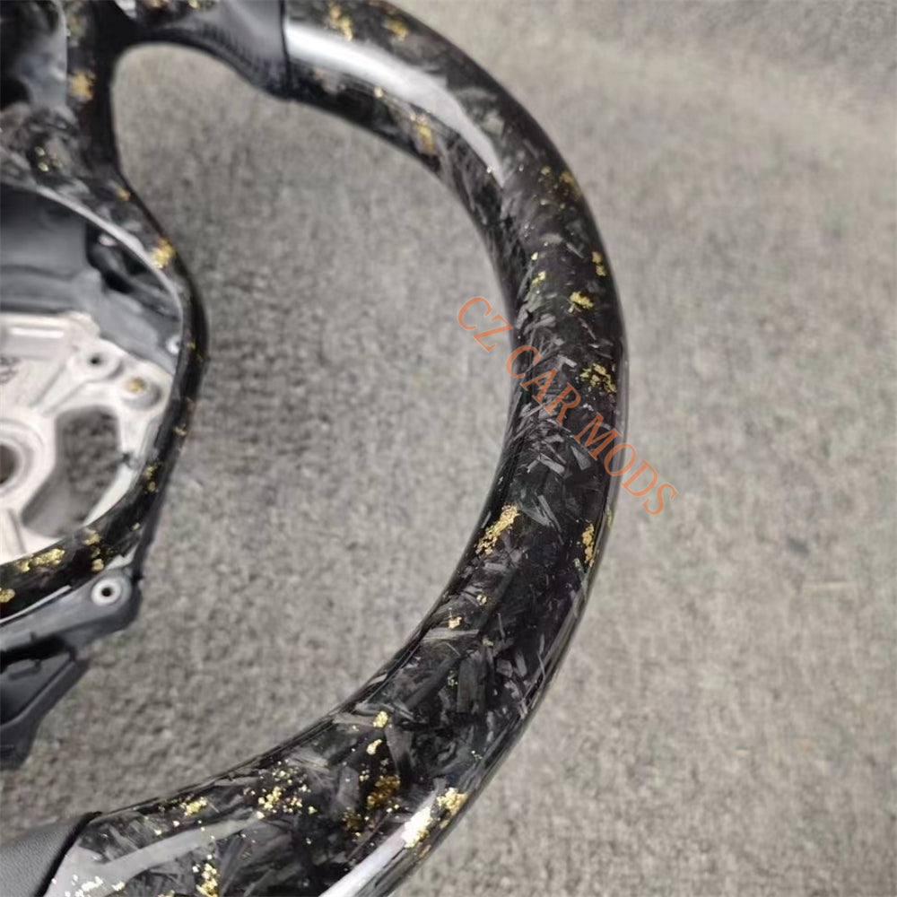 Custom Forged Carbon Fiber Steering Wheel Auto Accessory Steering Wheel Re-manufactured For BMW M8 2018 2019 2020 2021 2022