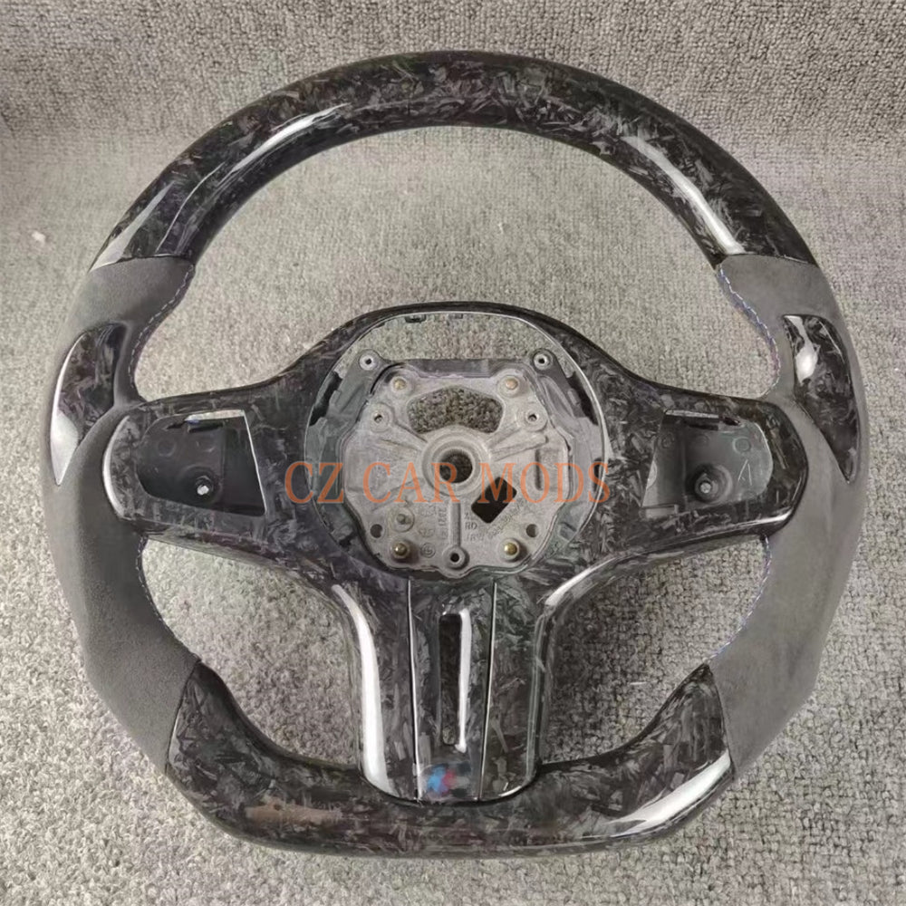 Customized Forged Carbon Fiber Steering Wheel Auto Accessory Steering Wheel Re-manufactured For BMW M8 2018 2019 2020 2021 2022