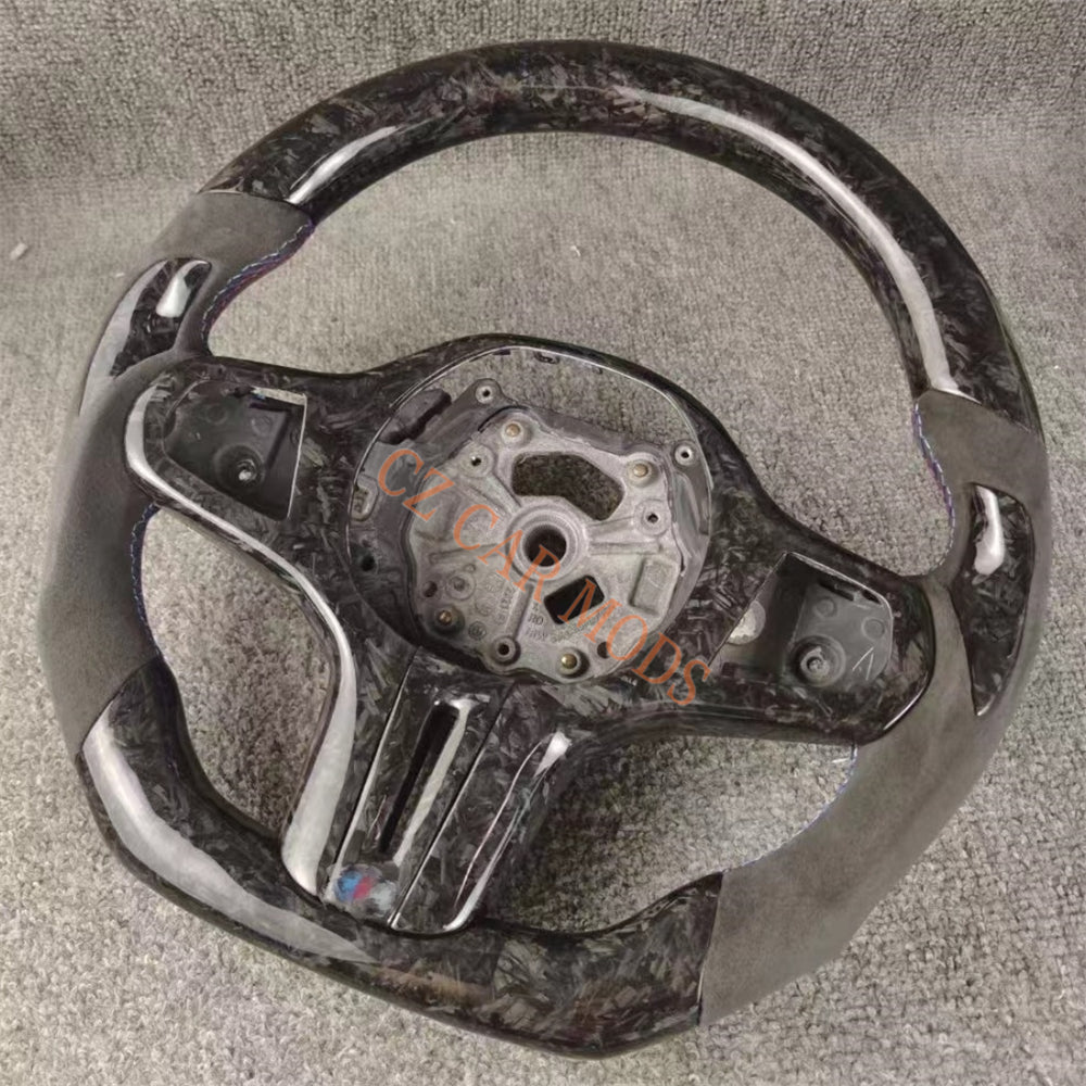 Customized Forged Carbon Fiber Steering Wheel Auto Accessory Steering Wheel Re-manufactured For BMW M8 2018 2019 2020 2021 2022