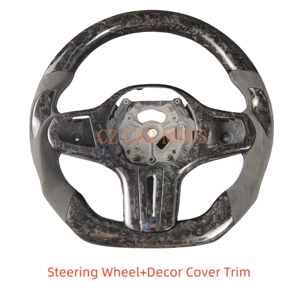 Customized Forged Carbon Fiber Steering Wheel Auto Accessory Steering Wheel Re-manufactured For BMW M8 2018 2019 2020 2021 2022