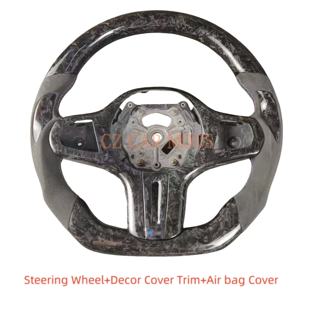 Customized Forged Carbon Fiber Steering Wheel Auto Accessory Steering Wheel Re-manufactured For BMW M8 2018 2019 2020 2021 2022