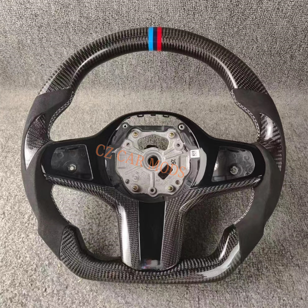 Customized Real Carbon Fiber Steering Wheel Auto Accessory Steering Wheel For BMW M8 2018 2019 2020 2021 2022 Re-manufactured