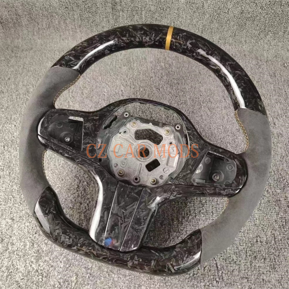 Custom Forged Carbon Fiber Steering Wheel Auto Accessory Steering Wheel Re-manufactured For 2018 2019 2020 2021 2022 BMW M8