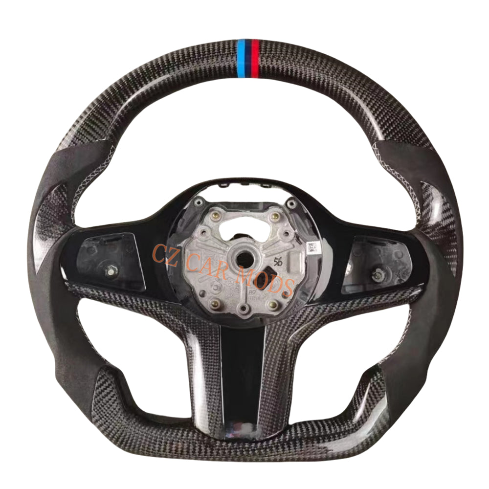 Customized Real Carbon Fiber Steering Wheel Auto Accessory Steering Wheel For BMW M8 2018 2019 2020 2021 2022 Re-manufactured