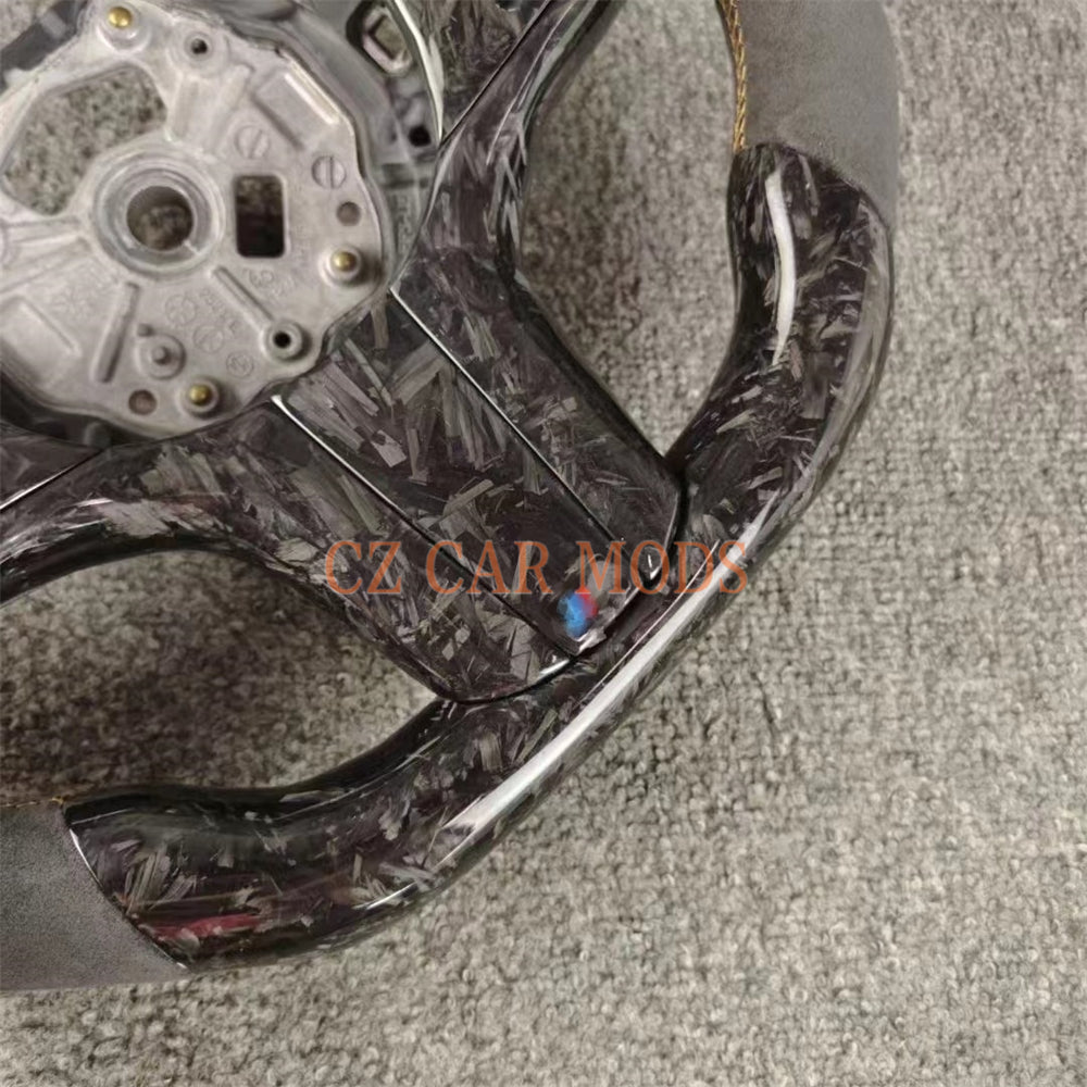 Custom Forged Carbon Fiber Steering Wheel Auto Accessory Steering Wheel Re-manufactured For 2018 2019 2020 2021 2022 BMW M8