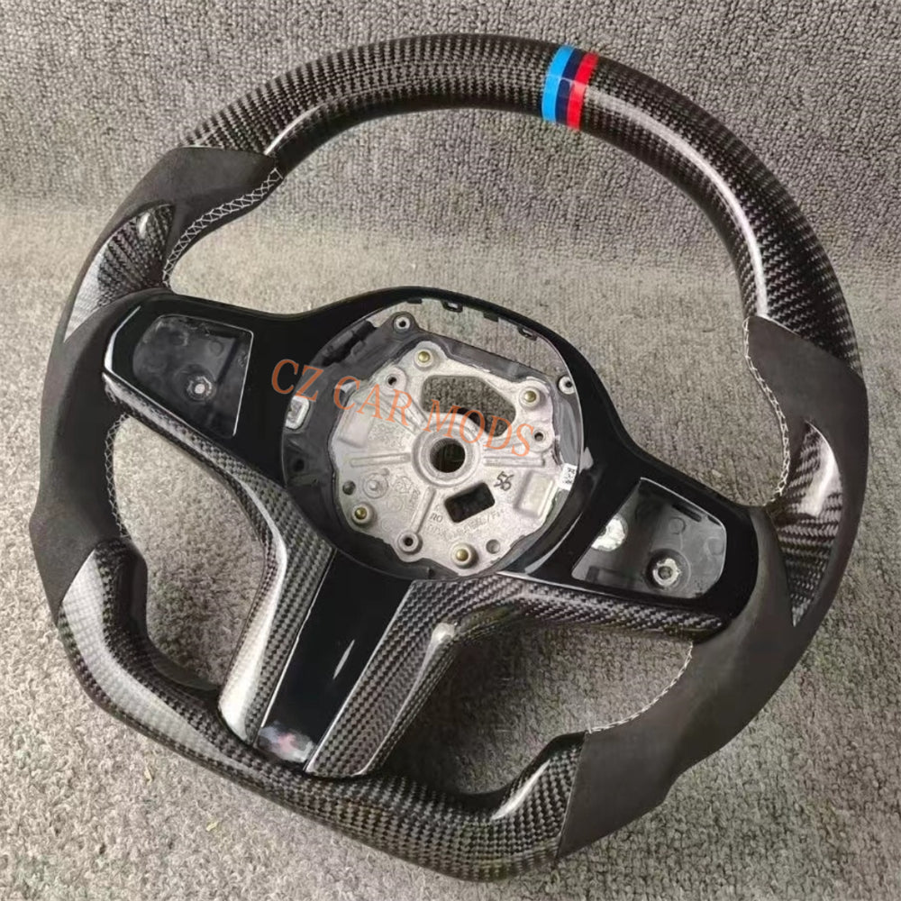 Customized Real Carbon Fiber Steering Wheel Auto Accessory Steering Wheel For BMW M8 2018 2019 2020 2021 2022 Re-manufactured