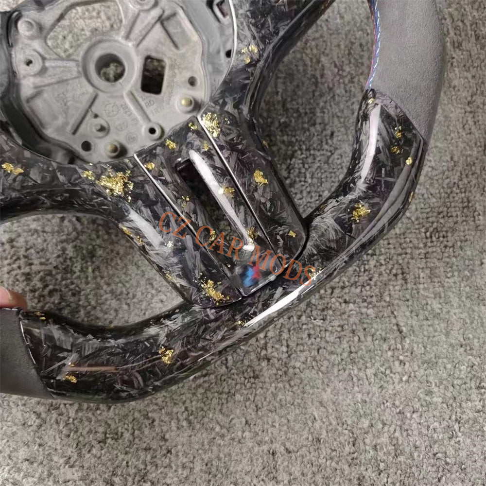 Customized Forged Carbon Fiber Steering Wheel Auto Accessory Steering Wheel Re-manufactured For 2018 2019 2020 2021 2022 BMW M8