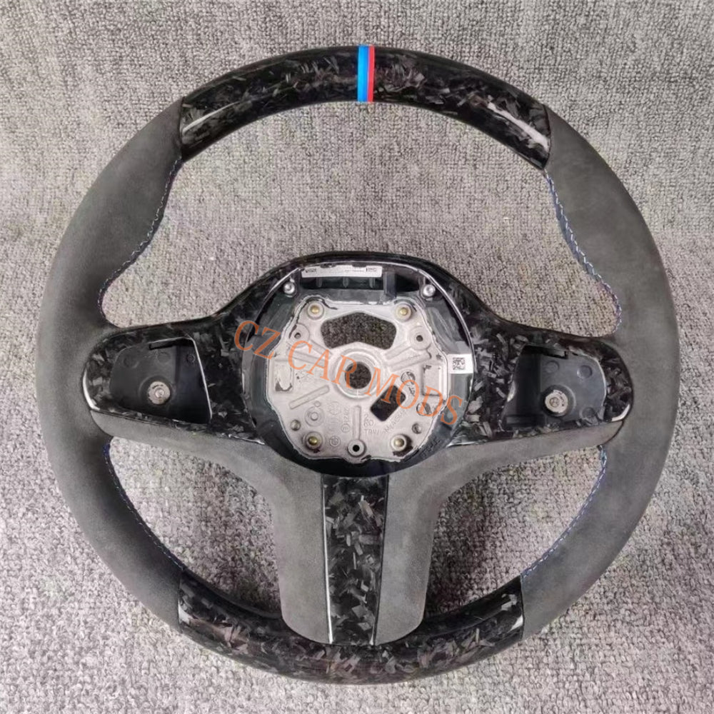 Custom Forged Carbon Fiber Steering Wheel Auto Accessory Steering Wheel For BMW M8 2018 2019 2020 2021 2022 Re-manufactured