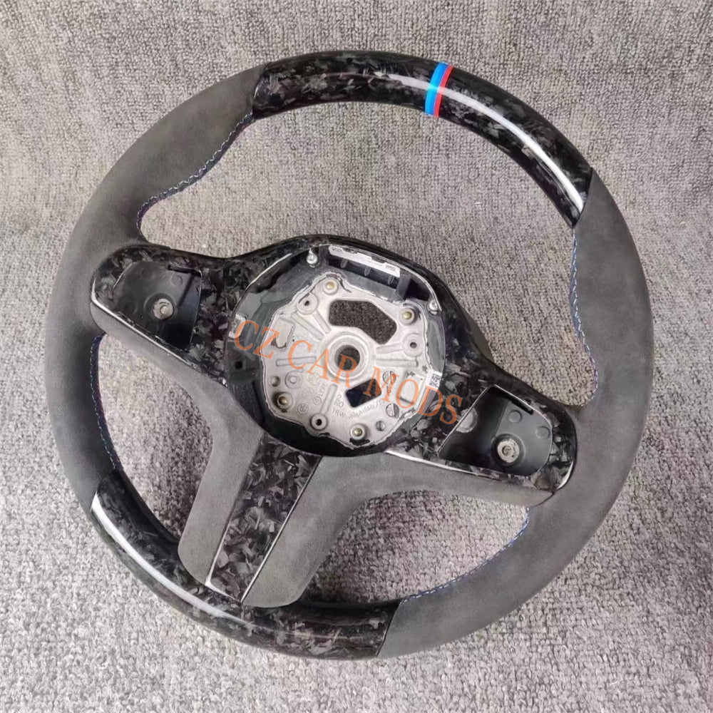 Custom Forged Carbon Fiber Steering Wheel Auto Accessory Steering Wheel For BMW M8 2018 2019 2020 2021 2022 Re-manufactured
