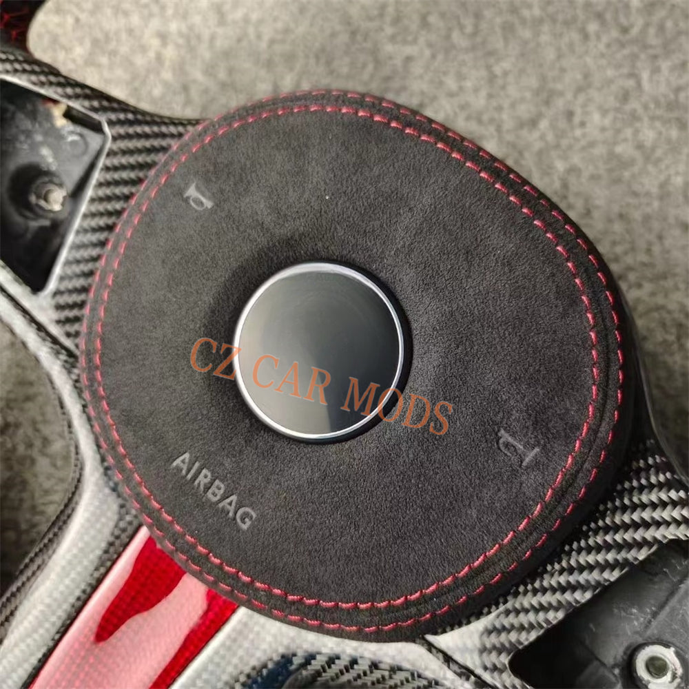 Customized Alcantara Carbon Fiber Steering Wheel Auto Accessory Re-manufactured With Airbag Cover For BMW M8 2018 2019 2020 2021 2022