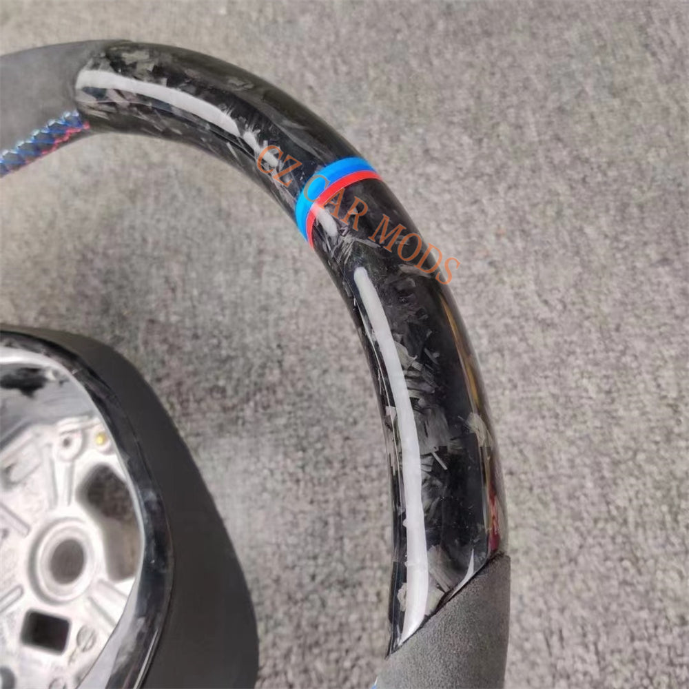 Custom Forged Carbon Fiber Steering Wheel Auto Accessory Steering Wheel For BMW M8 2018 2019 2020 2021 2022 Re-manufactured