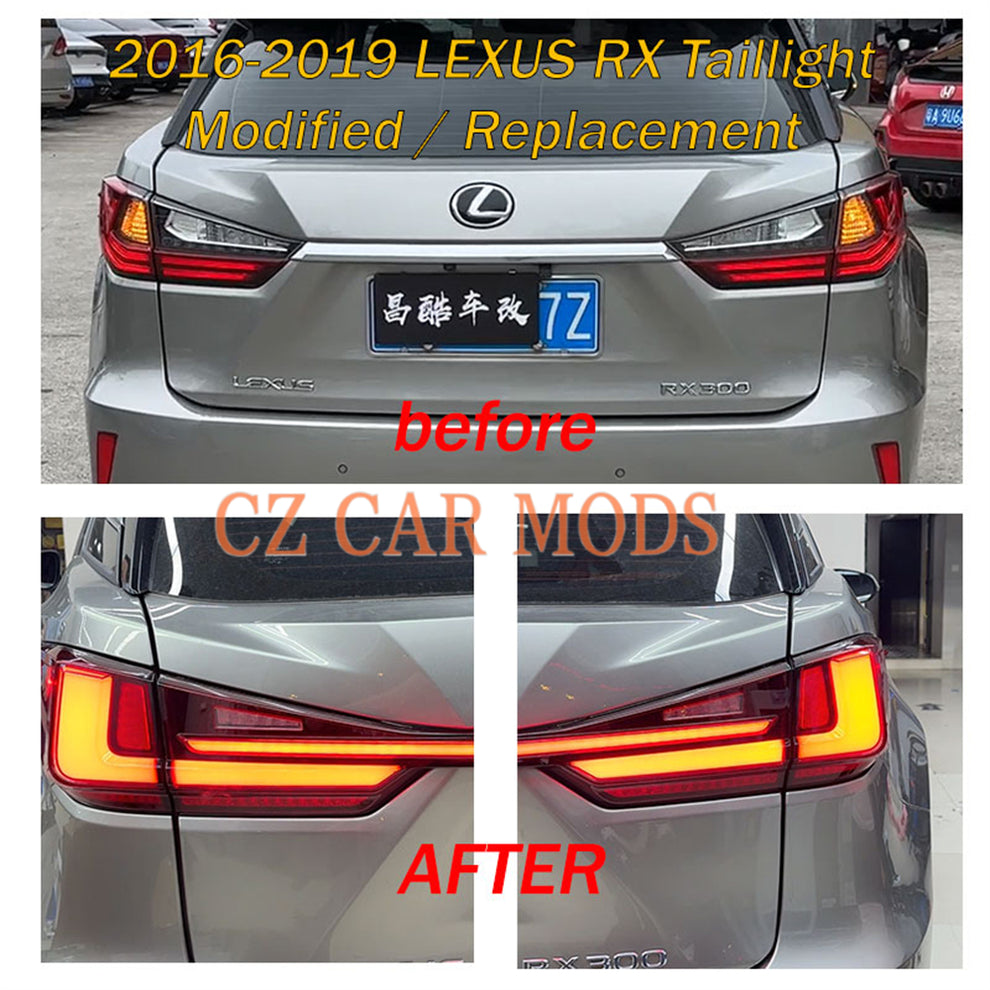 2016-2019 LEXUS RX300 RX350 RX450 LED Tail Lights Rear Lamps Assembly ...