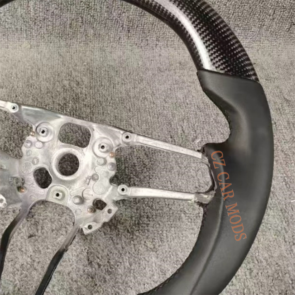 Custom Brand New Leather 100% Real Carbon Fiber Steering Wheel Fit For Porsche 718 2016 2017 2018 2019 2020 2021 Auto Accessory