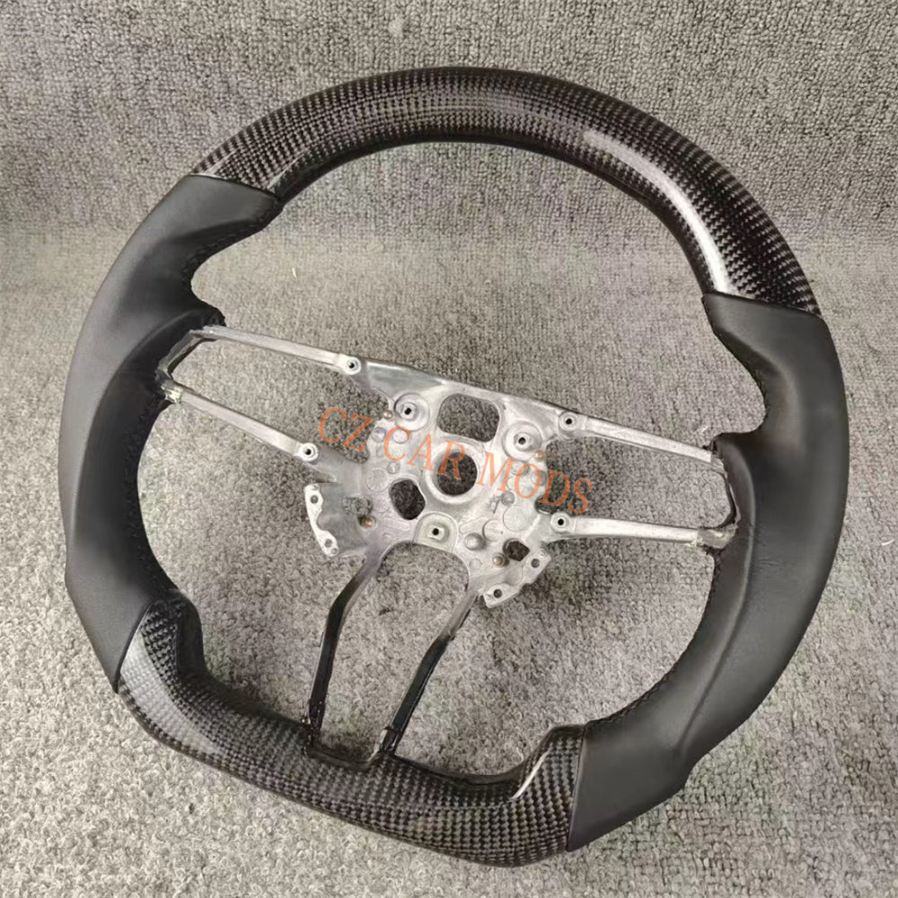 Custom Brand New Leather 100% Real Carbon Fiber Steering Wheel Fit For Porsche 718 2016 2017 2018 2019 2020 2021 Auto Accessory
