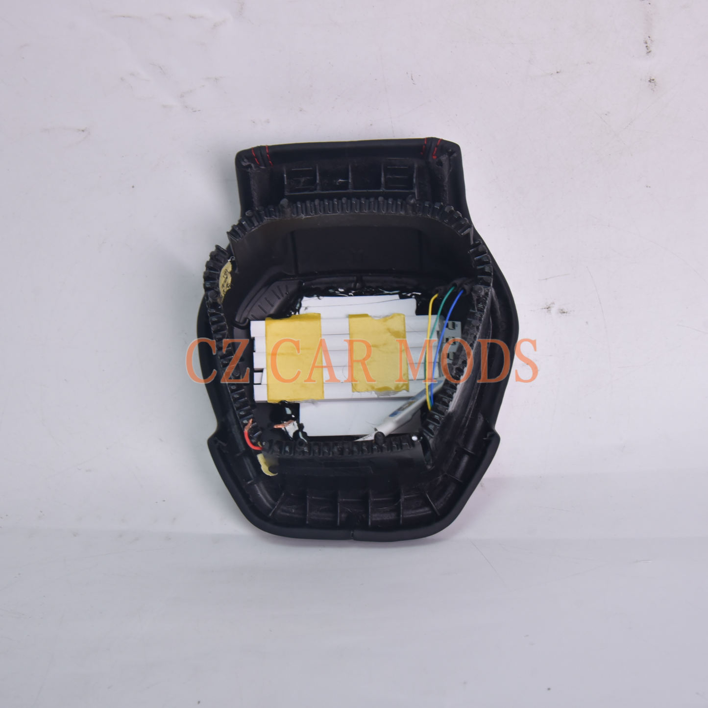 Black leather red stitch LED Luminous Steering Wheel Airbag Cover Designed Specifically for Chevrolet Corvette