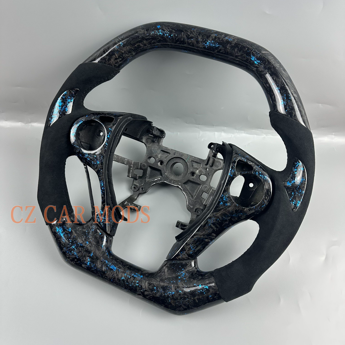 Customized black Forged carbon fiber Alcantara Steering Wheel For 2013 2014 2015 2016 2017 Honda Accord