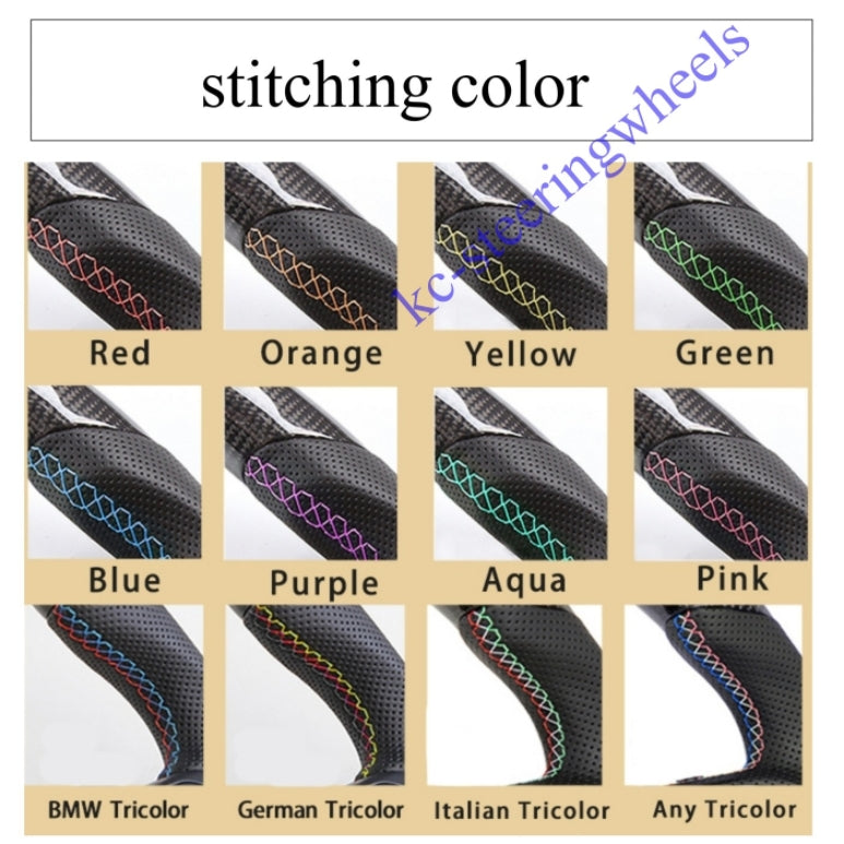Custom black carbon fiber leather sport steering wheel for 2016 2017-2021 honda civic（Same-day shipping）