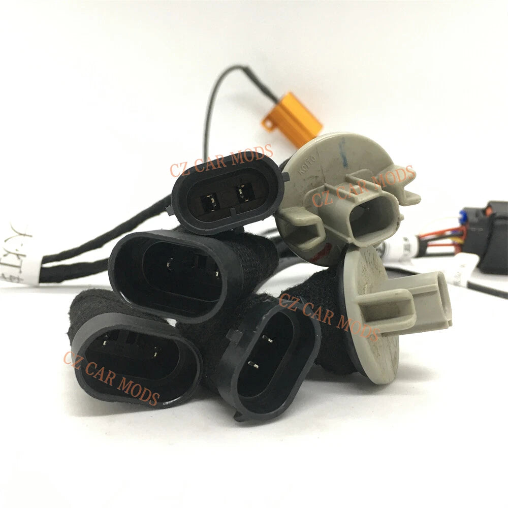 Car Headlight Adapter Wire For 2016 2017 2018 2019 2020 Honda Civic Modify Halogen to LED