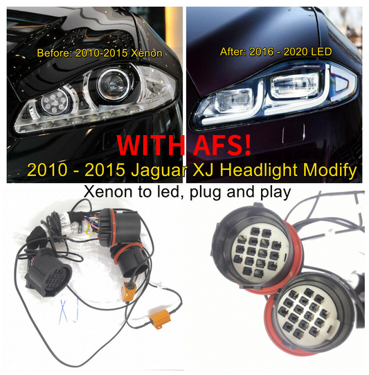 Adapter Wire for 2010 2011 2012 2013 2014 2015 Jaguar XJ Car Headlight Replacement Xenon to LED WITH AFS
