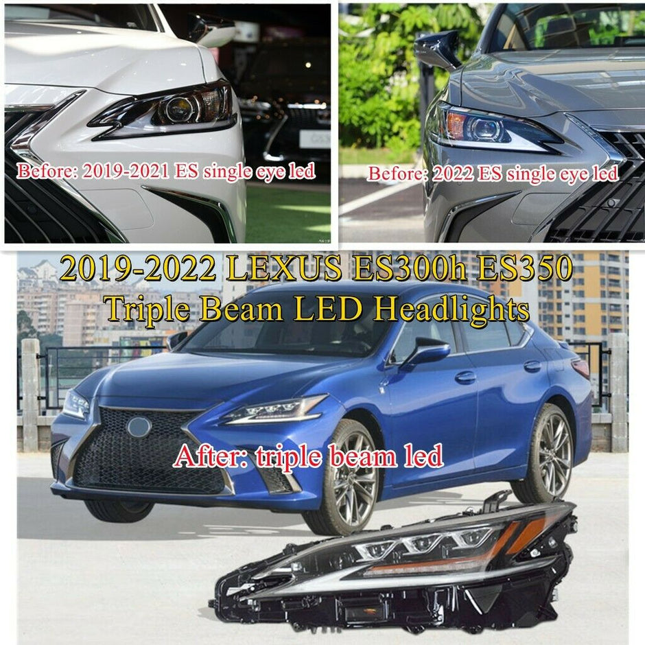 Headlight Mod Car Headlight replacement upgrade modification halogen xenon to led ...